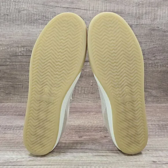 Rothy’s The Lace Up Women's Size 9 Blonde Biscuit Cream Knit Sneakers READ DESCR - Picture 7 of 10